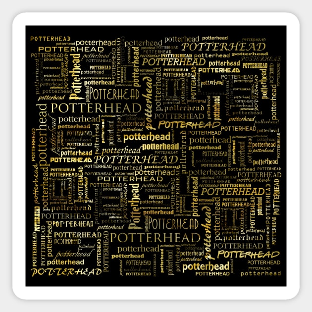 Potterhead pattern / texture (liquid gold) - gift idea Sticker by Vane22april